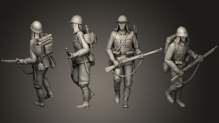 Military figurines (STKW_0467) 3D model for CNC machine